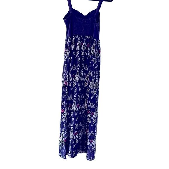 Mudd blue solid and print adjustable strap maxi dress Junior size M - Picture 6 of 11